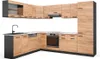 Eckküche Vicco R-Line Goldkraft Eiche/Anthrazit 287 x 60 cm Produktbild-Vorschau 1