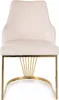 Designer-Esszimmerstuhl VALBURKA – Hellbeige/Gold Produktbild-Vorschau 2