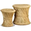 vidaXL Hocker 2 Stk. Bambus und Jute Produktbild-Vorschau 4