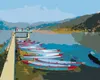 Zuty - Malen nach Zahlen - BOOTE AUF DEM SEE, 40x50 cm, mit Produktbild-Vorschau 1