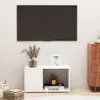 vidaXL Szafka pod TV biała 60x24x32 cm materiał Podgląd zdjęcia produktu 7