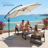 tectake® Ampelschirm Artemis 3,5 x 3,5 m, 360° drehbar mit Produktbild-Vorschau 7
