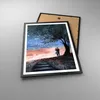 Gerahmtes Poster - Schwarzer Rahmen - Himmel Mond Liebhaber Produktbild-Vorschau 3