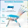 COSTWAY 2er Set Strandstühle klappbar leicht, Campingstühle Produktbild-Vorschau 5