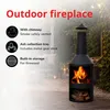 Piec ogrodowy z kominem BBQ Collection 44,5 x 44,5 x 134 cm Podgląd zdjęcia produktu 2