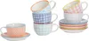 Nicola Spring 12-teiliges handbedrucktes Cappuccinotassen- Produktbild-Vorschau 1