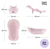 Babywanne, Sitz, Ständer, Abfluss – Rosa Produktbild-Vorschau 3