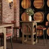 Tribesigns: Tavolino bar quadrato da 80 cm con 3 ripiani, Anteprima dell’immagine prodotto 3
