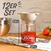 12 bocaux avec couvercle 350ml - Avec étiquettes & stylo - Voir les images du produit 3