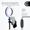 Ringlicht - Bicolor 3000K-6500K mit Stativ, Produktbild-Vorschau 2