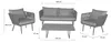 LC Garden Saigon Lounge Set Anthrazit/Grau Produktbild-Vorschau 3