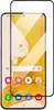 A screen protector is shown on top of a smartphone screen. Produktbild-Vorschau