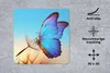 MuchoWow® Mauspad Mousepad Schmetterling - Löwenzahn - Blau Produktbild-Vorschau 2