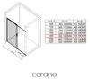 CERANO – Kabina prysznicowa Santoro L/P – 6 mm – czarna Podgląd zdjęcia produktu 4