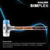 Kladivo Schonhammer Simplex Alug. 40 mm TPE-soft/SP. Halder Náhled obrázku produktu 13