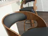 Eleganckie krzesło barowe ROMINA - orzech / czarny Podgląd zdjęcia produktu 13