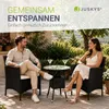 Juskys Polyrattan Balkon Set Bayamo 2 Personen – Tisch mit Produktbild-Vorschau 8