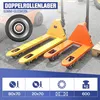 4 Stück Hubwagenrollen Gummirollen 80x70 mm, Achse 20 mm Produktbild-Vorschau 2