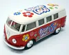 Modellauto T1 Bus Peace and Love 1962 rot / beige Produktbild-Vorschau 3