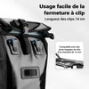 Wiltec Sacoche étanche pour porte-bagages noire – capacité Voir les images du produit 6
