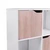 FineBuy Design Bücherregal 8 Fächer MASSA Modern Holz Weiß Produktbild-Vorschau 3