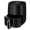 A black digital air fryer is shown from a front-side angle against a white background. Produktbild-Vorschau