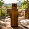 Milchflasche 1 Liter Glasflasche braun mit 2 Flaschen & 4 Produktbild-Vorschau 3