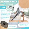 KESSER® Yogamatte Kork Inkl. Tragegurt Tasche & Yoga-Block Produktbild-Vorschau 2