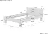 Einzelbett Buchebett massiv natur 120x200 Futonbett Produktbild-Vorschau 3