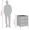 Mobile da giardino nero 55x59x80 cm in poly rattan Anteprima dell’immagine prodotto 7