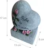 Relaxdays Grabschmuck Herz, Gedenkstein mit Spruch "Ruhe in Produktbild-Vorschau 4