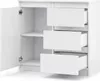 VBChome Kommode mit 3 Schubladen und 1 Türen 80 x 35 x 75 Produktbild-Vorschau 6