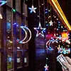 LED Sterne Monde Lichtervorhang Lichterkette 3,5 m 128 LEDs Produktbild-Vorschau 1