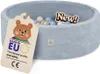 MISIOO Piscina di palline per neonati 90x30 cm con 200 Anteprima dell’immagine prodotto 1