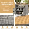 COSTWAY Gartenschrank Rattan, Buffetschrank Rattanschrank Produktbild-Vorschau 7