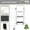 Trittleiter 3-stufig klappbar 150 kg Anti-Rutsch Produktbild-Vorschau 4