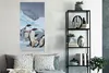 MuchoWow® Poster Pinguine springen aus dem Wasser 60x120 cm Produktbild-Vorschau 4