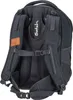 The back of a black backpack is shown against a white background. Náhľad obrázku produktu