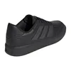 A black Adidas sneaker shown from a side-rear angle on a white background. Produktbild-Vorschau