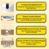 Collage of product components and feature descriptions for a mini electric chopper. Produktbild-Vorschau