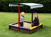 Dobar Sandkasten farbig mit Dach 111 x 111 cm Produktbild-Vorschau 2