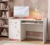 Bureau pour enfant rose et blanc | Bureau pour fille avec Voir les images du produit 3