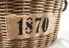 Kobolo Holztrage 1870 oval Rattan grau mit Jutestoff - Produktbild-Vorschau 6