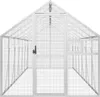 vidaXL Voliera argento 1,79 x 6 x 1,85 m in alluminio Anteprima dell’immagine prodotto 3