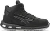 A black U-Power safety boot with gray accents, shown from the side against a white background. Voir les images du produit