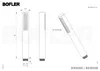 Technical drawing and diagram of a shower head. Produktbild-Vorschau