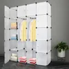 Yakimz Regálový systém Šatníková skriňa DIY Dvere Zásuvná Náhľad obrázku produktu 7