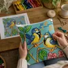 Kreuzstich Stickkissen Set DIY Vögel - Stickset Kissen ab Produktbild-Vorschau 4