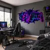 Autocollant mural Decords – Manette de jeu néon avec effet Voir les images du produit 5