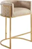 riess-ambiente Barhocker ELEGANCE beige gold Samt Edelstahl Produktbild-Vorschau 5